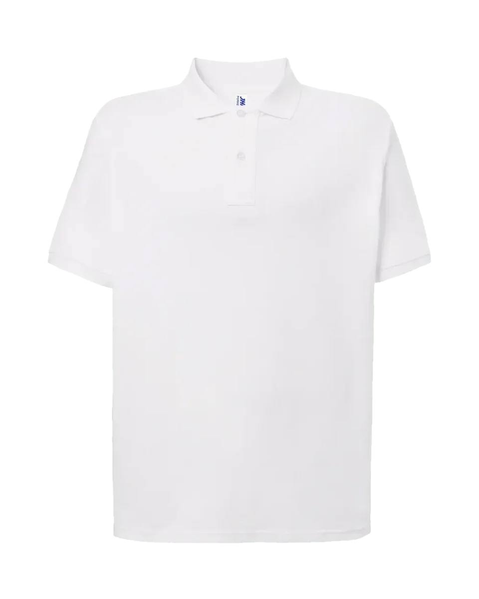 Pólo de homem, branco (imagem ilustrativa)