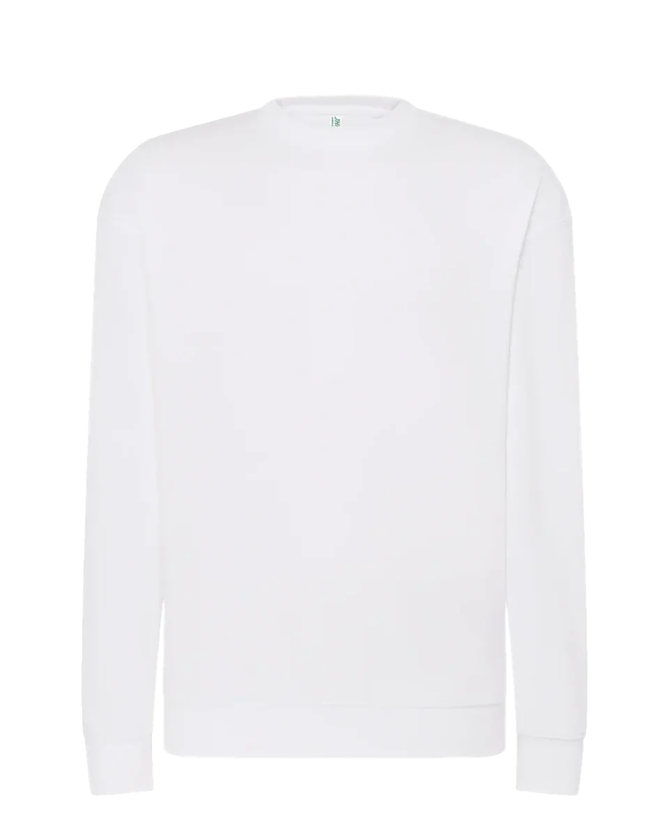 Sweat sem capuz, branco (imagem ilustrativa)